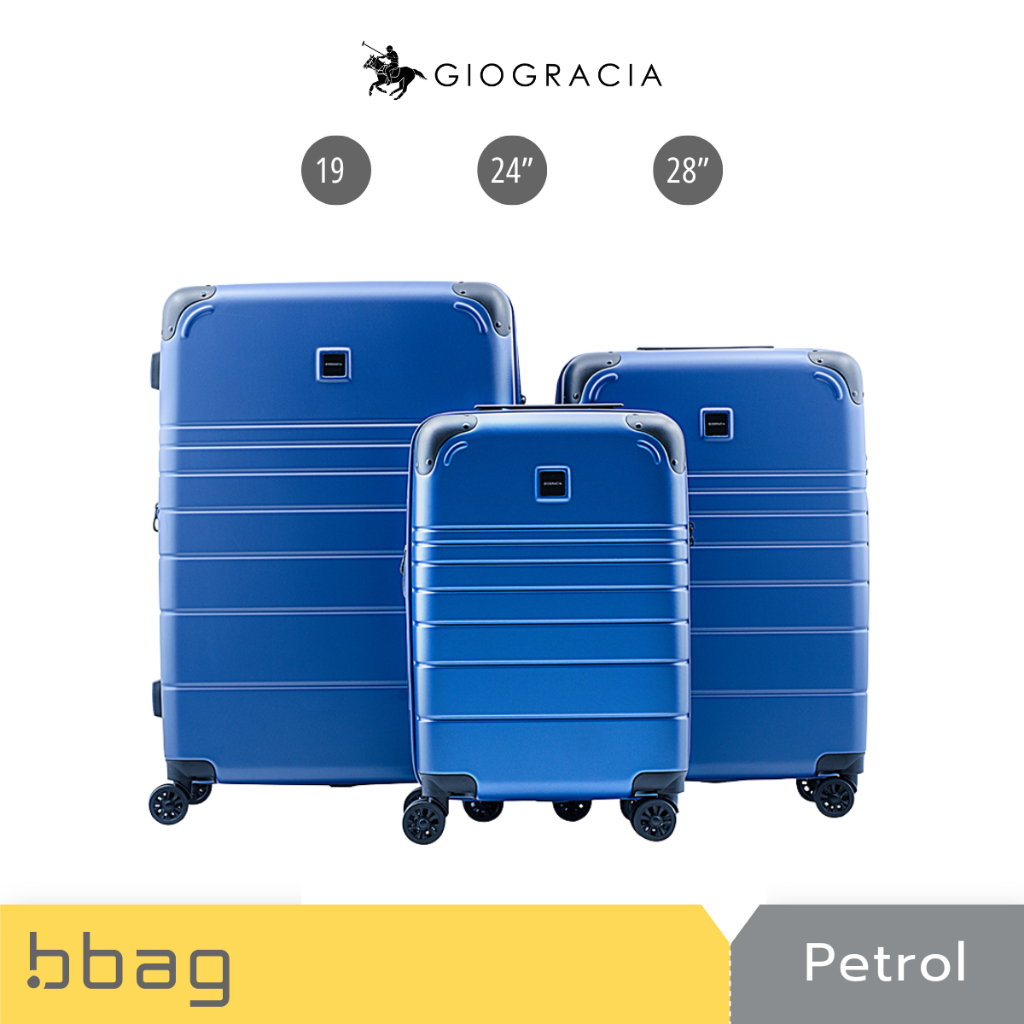 Giogracia Polo Club กระเป๋าเดินทางรุ่นแพทโร GIO06 : สีฟ้า
