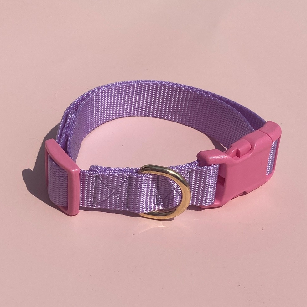 ปลอกคอสุนัข Human and  Hound  รุ่น Quick Snap Collar! - Barbie