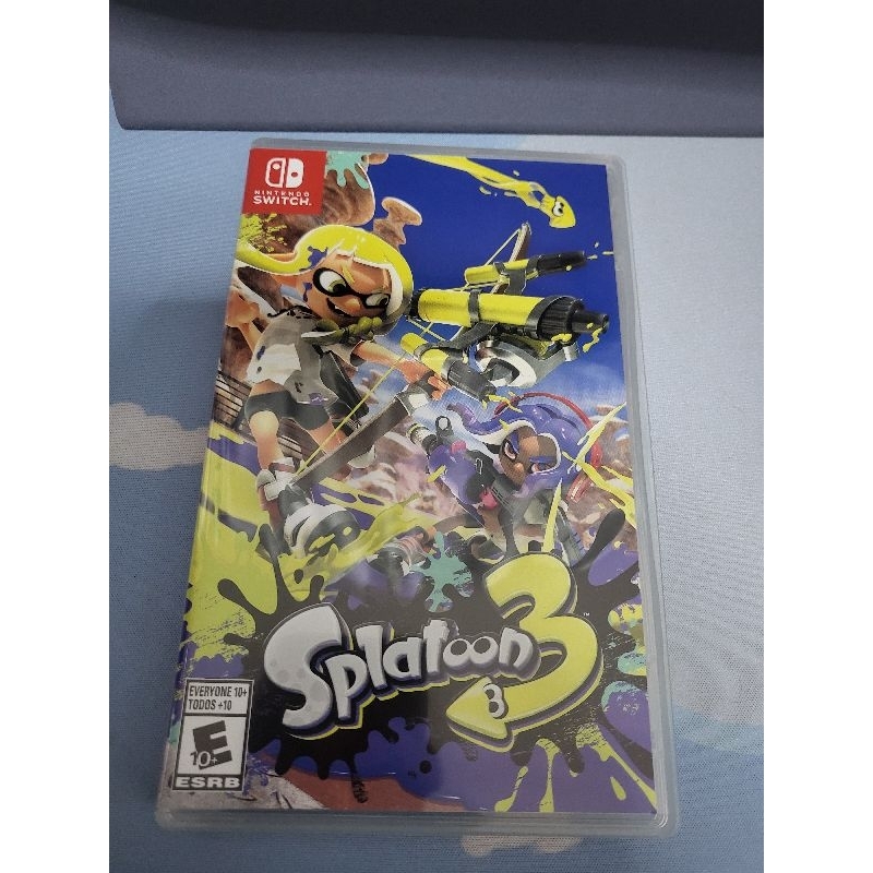 แผ่นเกม Splatoon3 Nintendo Switch มือ2 99.99% ปกโซน us/asia