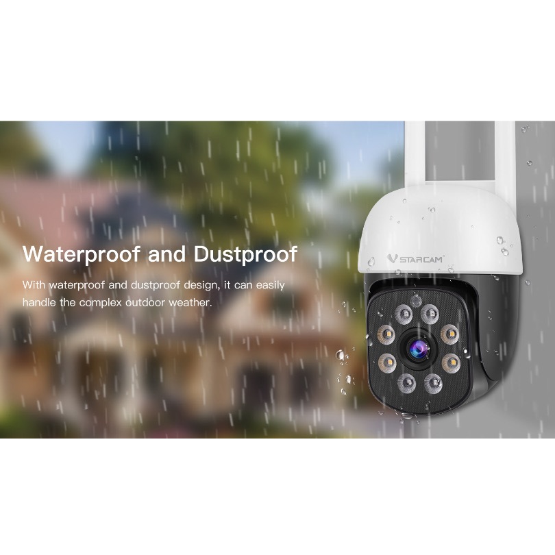Vstarcam C662 WIFI/CG662 4G ความละเอียด 3 ล้านพิกเซล กล้องวงจรปิดไร้สาย กล้องนอกบ้าน Outdoor มีAI+ คนตรวจจับสัญญาณเตือน