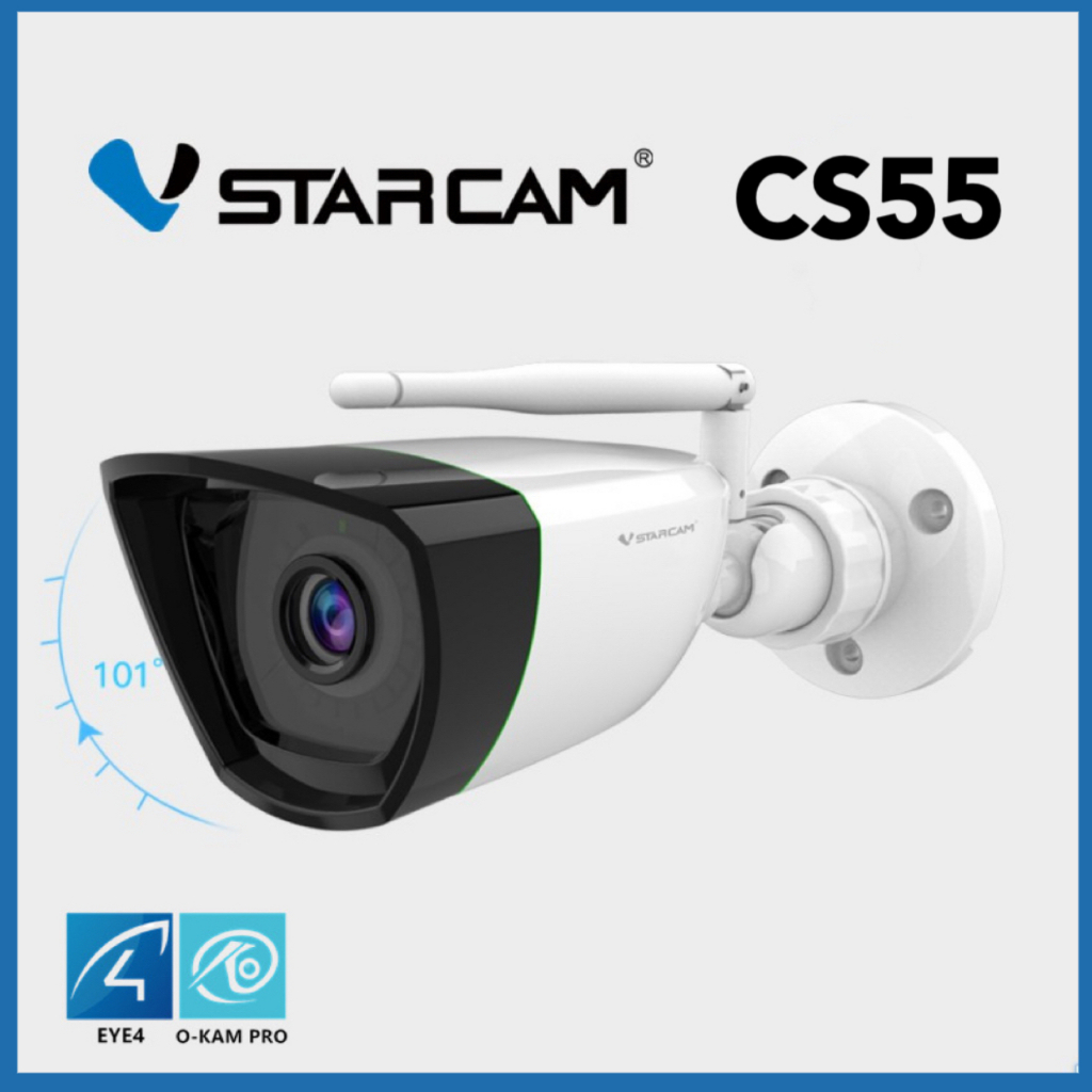 VStarcam CS55 1296P Outdoor IP Camera กล้องวงจรปิดไร้สาย กล้องนอกบ้าน 3.0ล้านพิกเซล