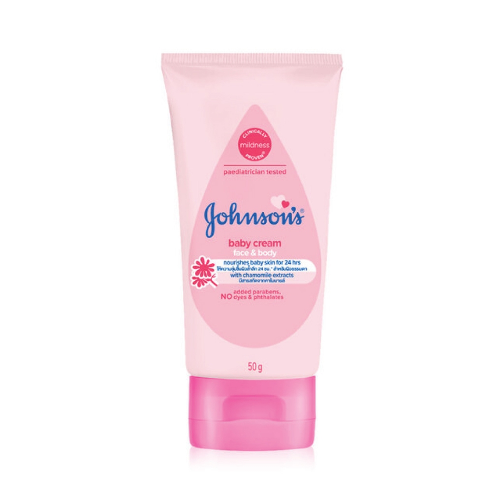Johnson's Baby Cream Pink จอห์นสัน เบบี้ ครีม ชมพู ขนาด 50 กรัม (06837)