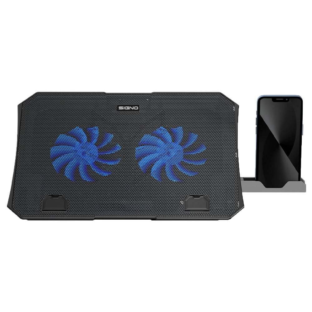 CP-511 พัดลมระบายความร้อน Signo LED Gaming Cooling Pad SPENCER CP-511 Black