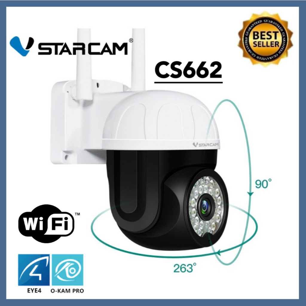 VSTARCAM CS662 SUPER HD 1296P 3.0MegaPixel H.264+ WiFi iP Camera กล้องวงจรปิดกันน้ำ
