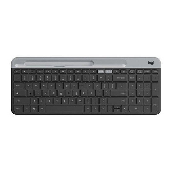 คีย์บอร์ด LOGITECH K580 SLIM MULTI-DEVICE WIRELESS สี Graphite (พร้อม!! สติ๊กเกอร์แป้นพิมพ์ภาษาไทย)