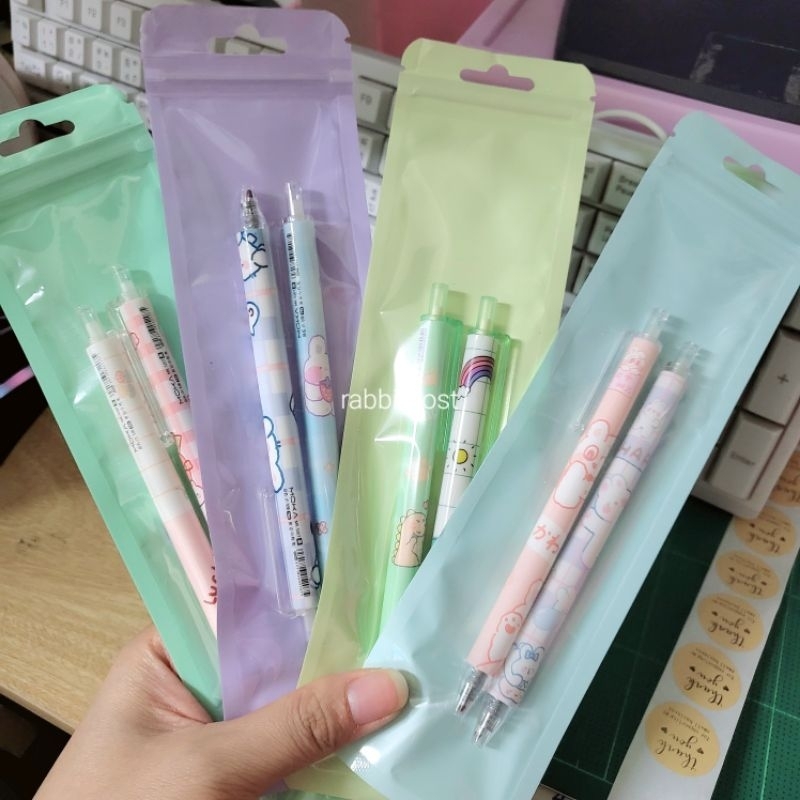 ถุงซิปสีพาสเทล ขนาด 6.5x24cm. ใส่ปากกา ดินสอ ปัจฉิมของขวัญ - รูปที่ 4