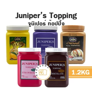 Juniper Topping 1.2 KG. จูนิเปอร์ ท็อปปิ้ง สตรอเบอร์รี่ คาราเมล บลูเบอร์รี่ ชอคโกแลต ชอคโกแลต ฮอตฟัดจ์ บัตเตอร์สก๊อต มะม