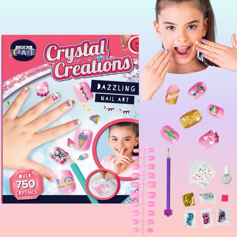 Curious Craft Crystal Creations: Dazzling Nail Art