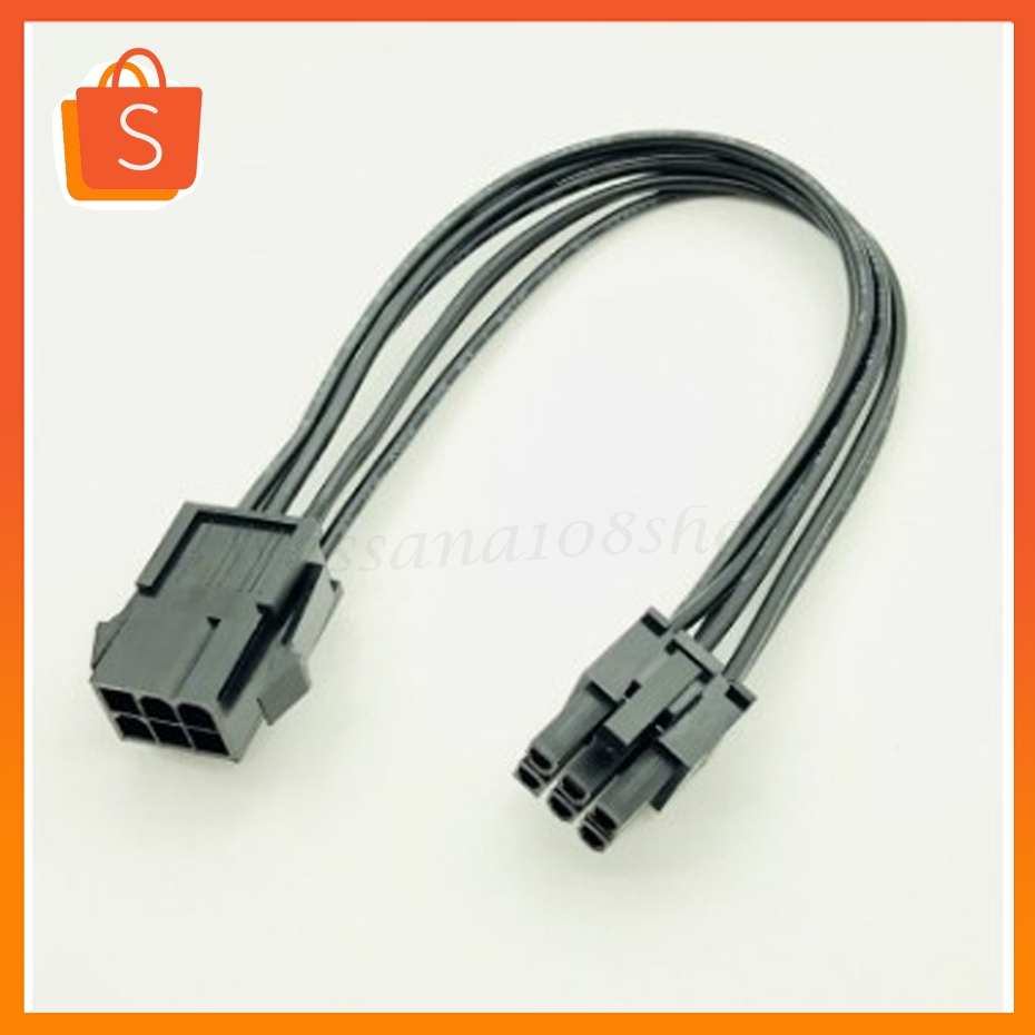 Power Supply สาย 6 Pin to 6 PIN ผู้เมีย สายยาว 50cm