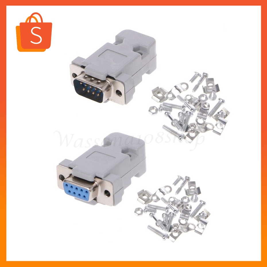 ชุดหัวประกอบ DB-9 DB9 RS232 Male Female Connector with socket D-Sub 9 pin PCB Connector