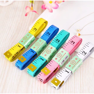 GTRmallshop (DAAZ3)(ร้านไทย) สายวัดรอบเอว ด้านนิ้วเป็นมาตรฐานของไทย ยาว150CM คละสี(เครื่องมือช่าง ตลับเมตร)
