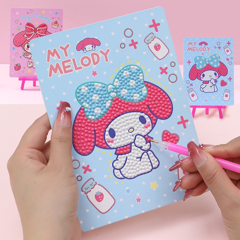 พร้อมส่ง ครอสติสคริสตัล Sanrio DIY ภาพติดเพชร 5D Diamond Painting ครอสติช ปักเพชร แคร์แบร์
