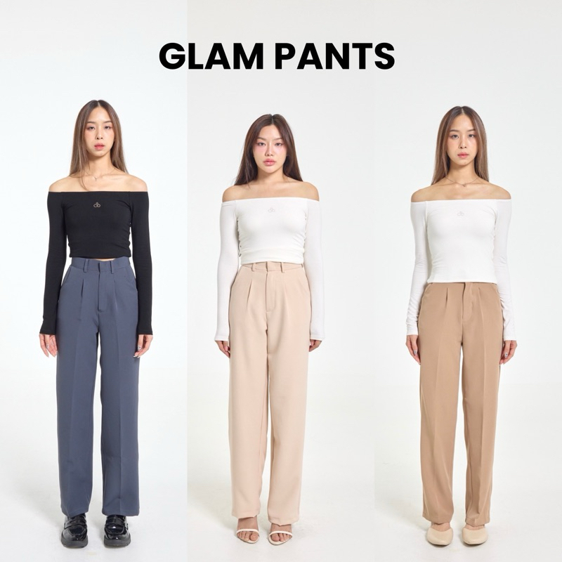 Sistersfabric - Glam pants กางเกงขายาวเอวสูง