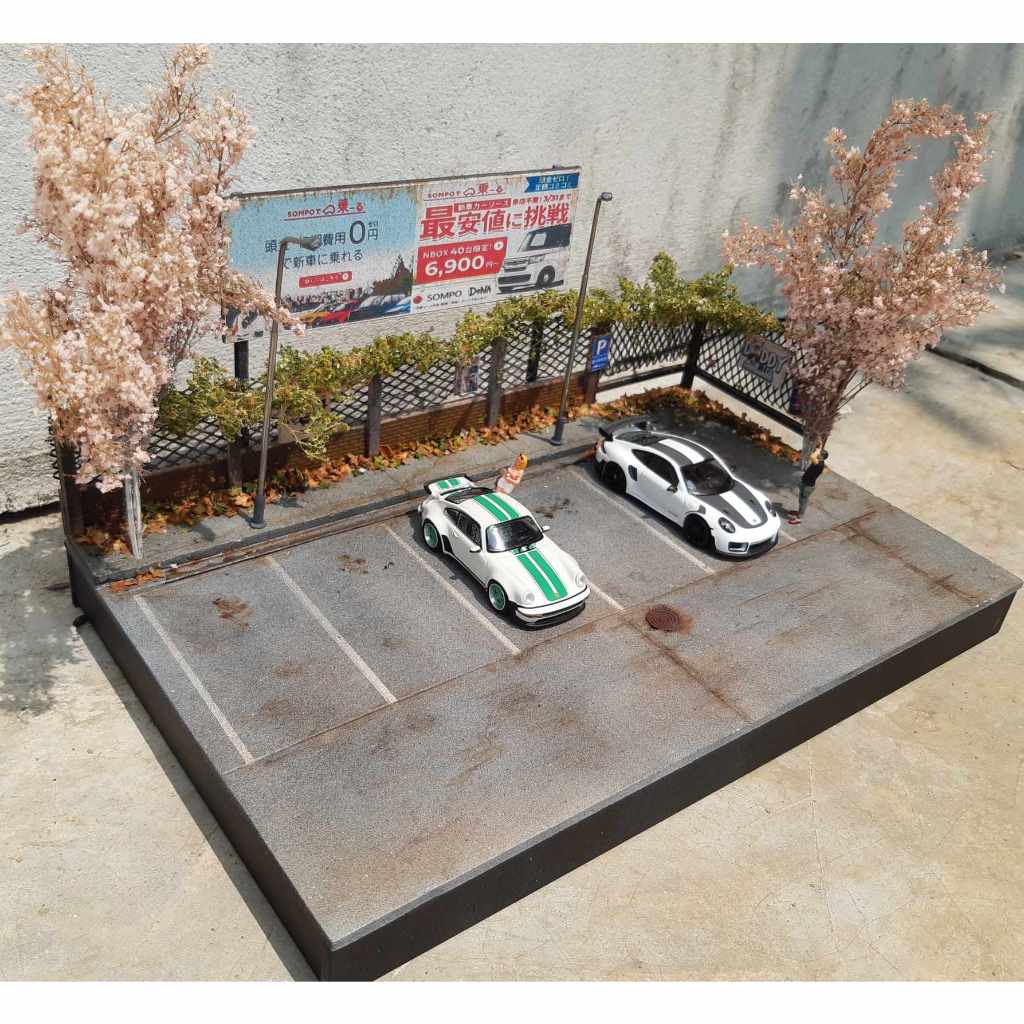 ฉาก ไดโอราม่า เล่นกับรถ สเกล 1/64