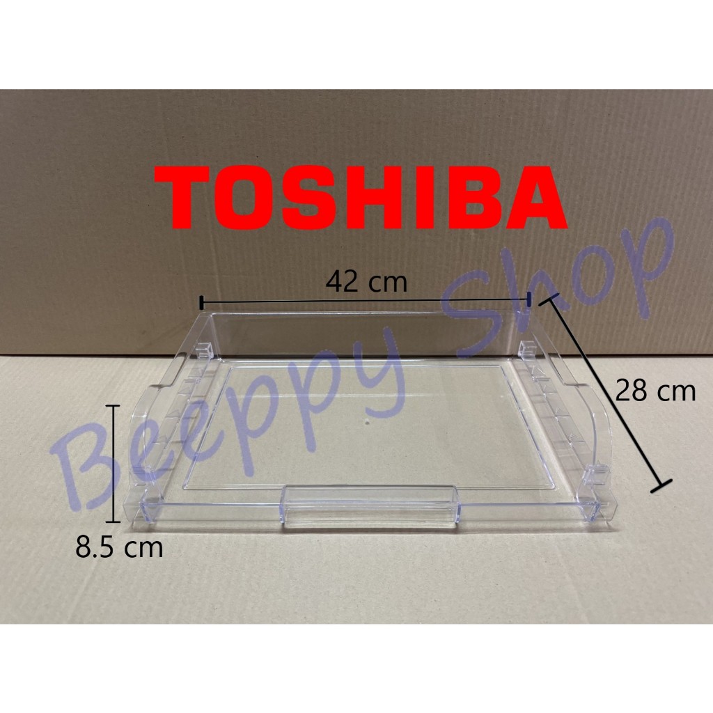 ถาดใต้ช่องฟรีส ในตู้เย็น Toshiba รุ่น GR-RT252WE/RT234WE/RT303WE ถาดรองน้ำใต้ช่องฟรีส ถาดใต้ช่องแข็ง
