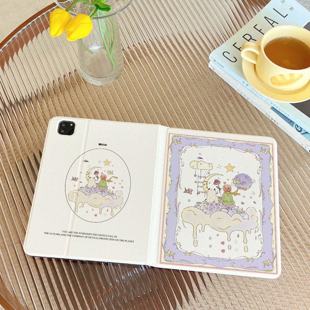 24ชั่วโมง เคสไอแพด Air6 Air5 10.9 เจ้าชายน้อยผู้เศร้าโศก เคสiPad Gen9 MINI7 ใส่ปากกาได pro11 2024