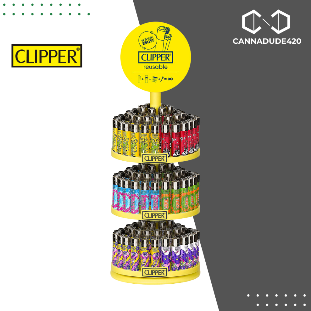 [ชุดใหญ่ 156 ชิ้น] ไฟแช็ค ครบชุด CLIPPER CAROUSEL Lighter