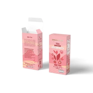 ชาชงเย็น Tea Infuse Red Tea ชาแดงอัสสัมผสมคอลลาเจน กลิ่นกุหลาบและกลิ่นสตอเบอรี่