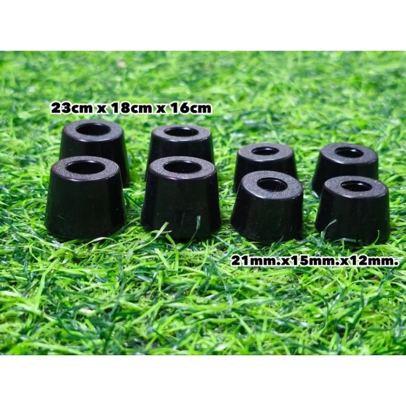 ยางรองขาตู้บลูทูธ​ ขนาด21x15x12 ยางรอง ลูกยางกันกระแทก ยึดสกรูได้ สีดำ