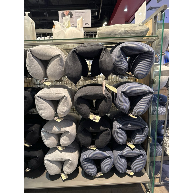 ❤️‍🔥ใช้โค้ดวิดีโอ ลด100฿❤️‍🔥  MUJI หมอนรองคอ แบบมีฮู้ด และไม่มีฮู้ด 🧶👝 - รูปที่ 6