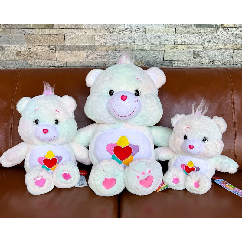 ตุ๊กตาหมีแคร์แบร์สีรุ้ง True heart (Care Bears)