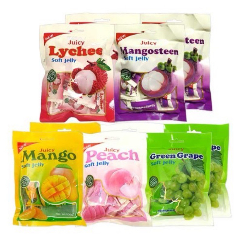 เยลลี่ผลไม้ juicy Solf jelly ขนาด 100 กรัม รสผลไม้
