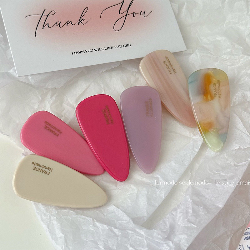 🌷พร้อมส่งจากไทย🌷D-09กิ๊บติดผมแฟชั่นสไตล์เกาหลีสีพาสเทลหวานๆ(1ชิ้น) กิ๊บติดผมด้านข้าง