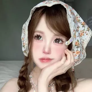 ผ้าคลุมหัวสไตล์เกาหลี ลูกไม้กลวงลายดอกไม้ ดีไซน์สามเหลี่ยม ถ่ายรูปสวยผู้หญิง