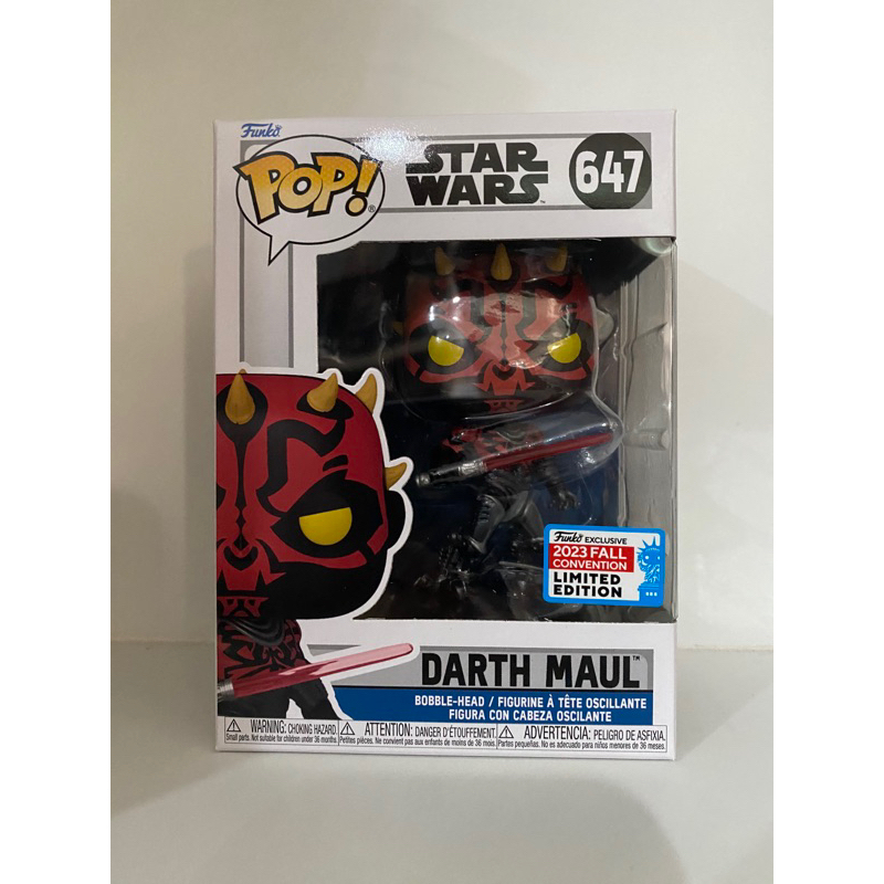 Funko Pop Darth Maul Star Wars Clone Wars NYCC 2023 Exclusive 647