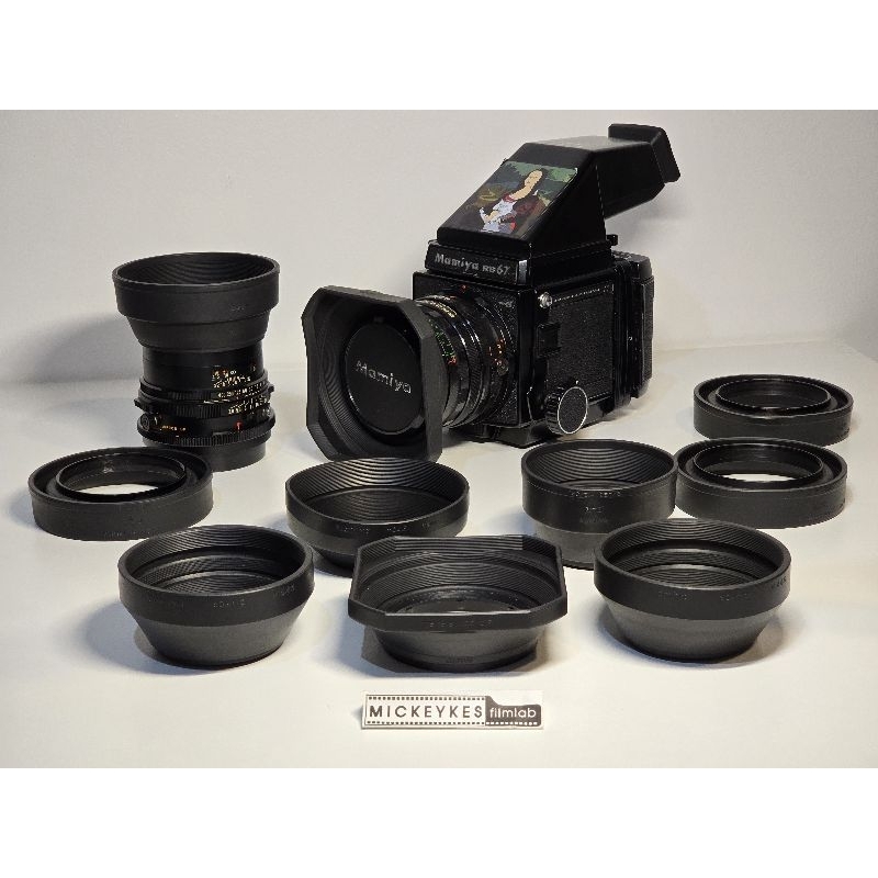 Rubber Lens Hood ฮูดยางดูสำหรับ Mamiya Rb67 RZ67 และ Mamiya M645 แท้Mamiya RB67 127-250 90 (M645 145