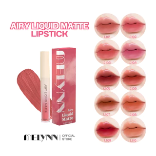 MELYNN - AIRY Liquid Matte Lipstick ลิปแมทรุ่นใหม่เบาสบายปากสีชัดกลบปากคล้ำ