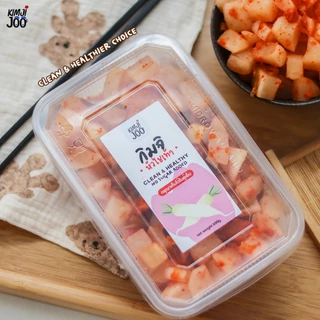 กิมจิหัวไชเท้า สูตรคลีน ไม่ใส่น้ำตาล ขนาด 550 กรัม | kimjijoo kimchi