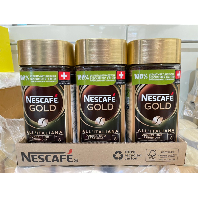 [ของใหม่ สั่งได้ 2 ขวด/ออเดอร์] NESCAFE GOLD ALL ITALIANA 200g เนสกาแฟ โกลด์ ออล อิตาเลียน่า กาแฟสำเร็จรูป 200 กรัม