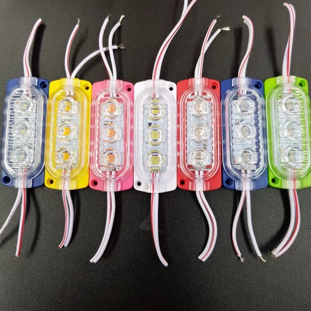 MOD 3LED สำหรับรถยนต์ โมดูลไฟ รถบรรทุก และรถจักรยานยนต์ 12V 24V สว่างและใช้ได้กับทุกรุ่น มี8สี