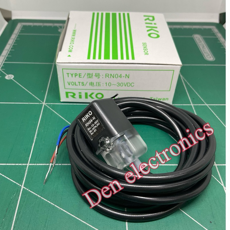 RN04-N ชนิด NPN-NO จับโลหะ ยี่ห้อ RiKo ไฟเลี้ยง10-30VDC Proximity sensor เซ็นเซอร์ พร้อมส่ง ออกบิลได