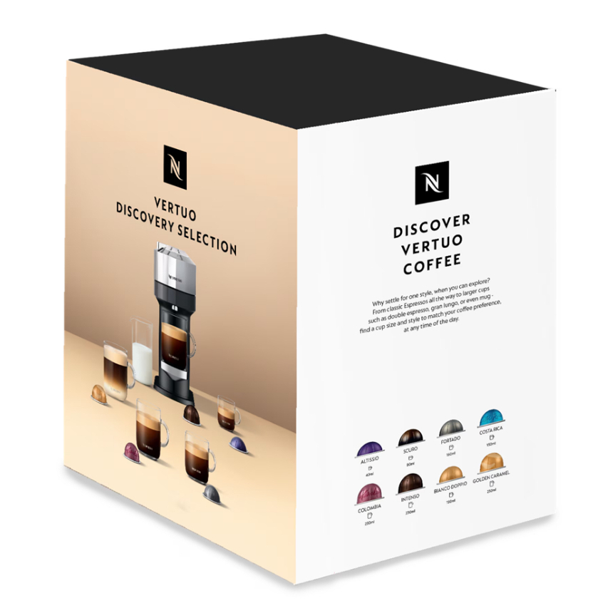 Nespresso VERTUO DISCOVERY SELECTION Coffee Capsule เนสเพรสโซ เวอทูโอ เซ็ท บ็อค 80 Caps