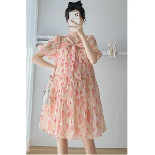 ( ผ้าไหมแก้ว ) ชุดมินิคลุมท้อง ใส่สบายไม่ร้อน AA4172
