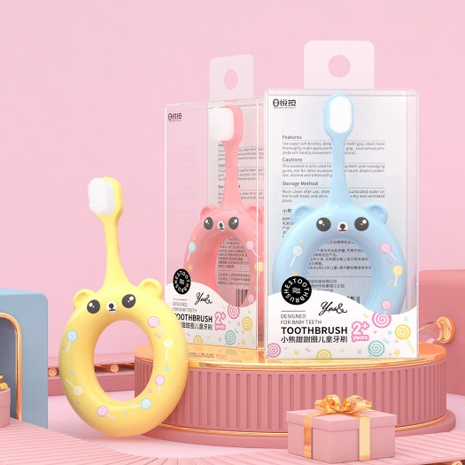 E-TAX Baby Toothbrush Extra Soft แปรงสีฟันเด็ก ขนนุ่มพิเศษ ไม่บาดเหงือก ขนนุ่มพิเศษ ปลอดสารก่อมะเร็ง(BPA FREE)