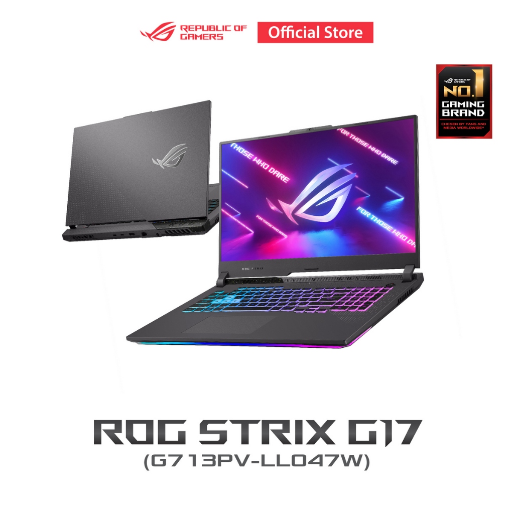 ASUS ROG Strix G17 2023 (G713PV-LL063W), gaming laptop, 17.3" 2K, 240Hz, AMD R9-7845HX, 16G, 1TB SSD, RTX4060, W11