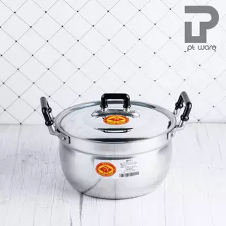 หม้อหุงข้าว หม้อแกง หม้อชุด หม้ออลูมิเนียม ตราหัวม้า ขนาด 16-20 cm (ยกชุด3ใบ)