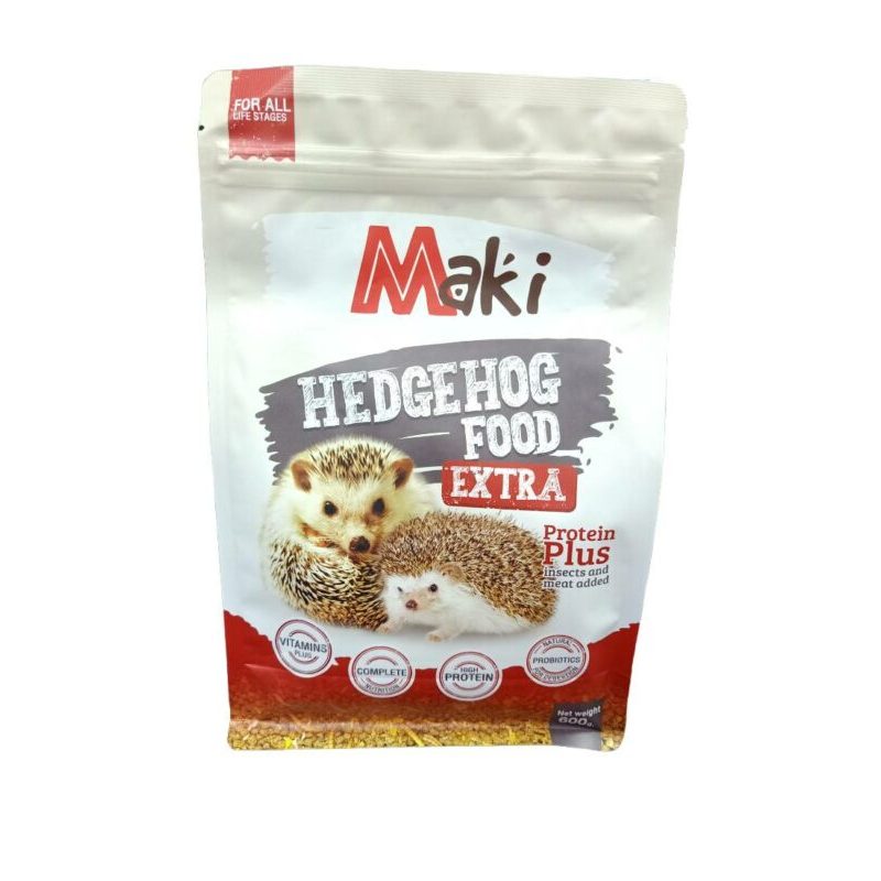 อาหารเม่นแคระแดง สูตรใหม่ โปรตีนสูง Maki Hedgehog Food ขนาด 600 กรัม [ ถุงสีแดง ] - รูปที่ 3