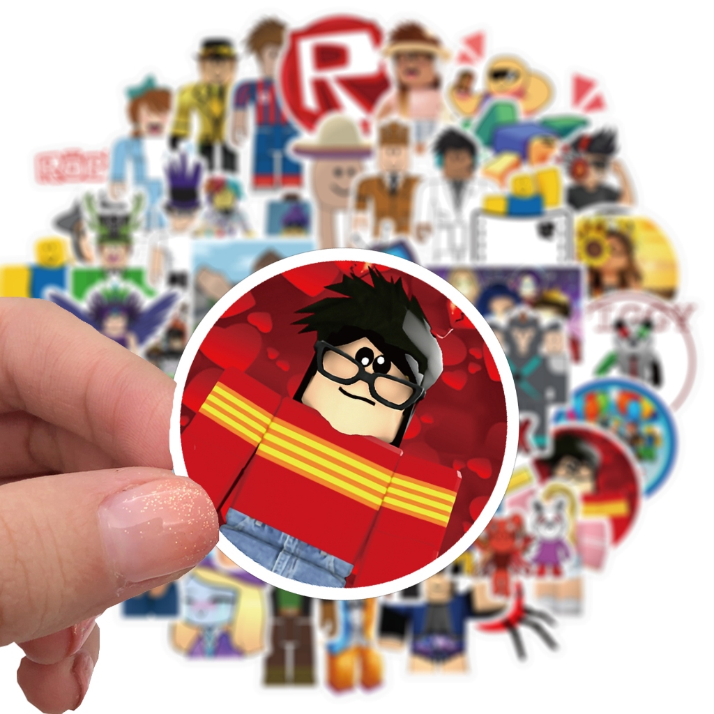 ✨พร้อมส่ง✨ New มายคราฟ Minecraft Roblox sticker สติกเกอร์กันน้ำรูปแบบที่แตกต่างกัน my world สเก็ตบอร์ด