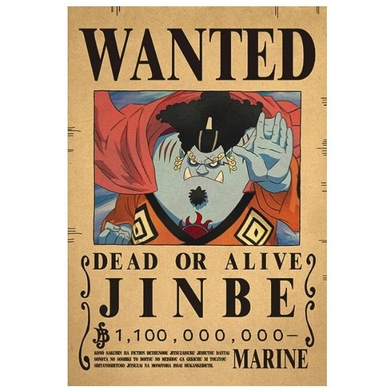 WANTED DEAD OR ALIVE JINBE POSTER