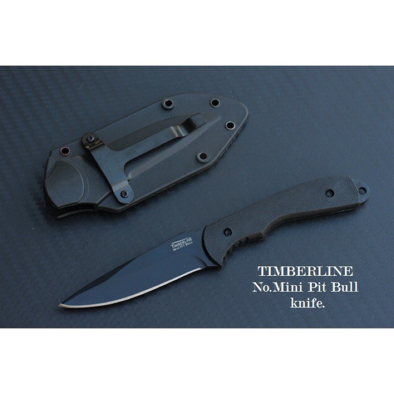 มีดเดินป่าTIMBERLINE No.PIT BULL พร้อมซองทรง KYDEX สำหรับพกหรือห้อยคอ