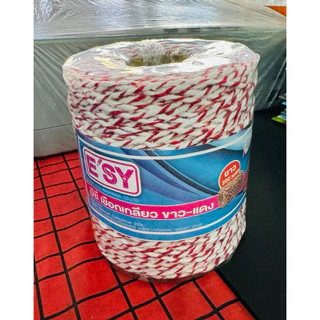 เชือกขาวแดง ESY เชือกเกลียว มัด มัดพัสดุ ห่อไปรษณีย์ ยาว 25/100/200 เมตร เชือก US.Station