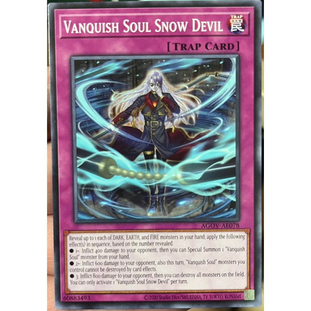 Yugioh Asia-Eng [AGOV-AE078] Vanquish Soul Snow Devil (Common) การ์ดยูกิแท้ถูกลิขสิทธิ์