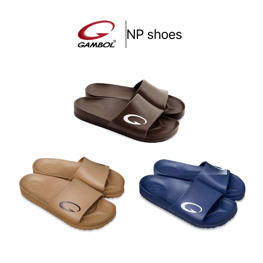 (ลูกค้าใหม่ราคา1บาท)🩴GAMBOL แกมโบล รองเท้าแตะลำลองชาย หญิง  GM 42152 🩴พื้นนุ่มเบาสบาย มีหลากหลายสี