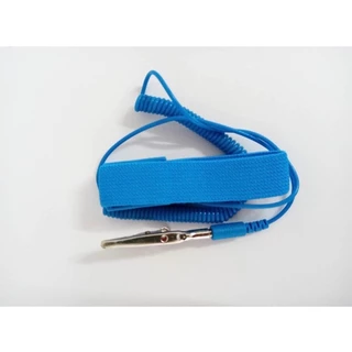 (พร้อมส่ง!) (Posh ESD) Wrist Strap Antistatic สายรัดข้อมือกันไฟฟ้าสถิตย์ สร้อยข้อมือกันไฟฟ้าสถิตย์ สีฟ้า ยาว1.8เมตร