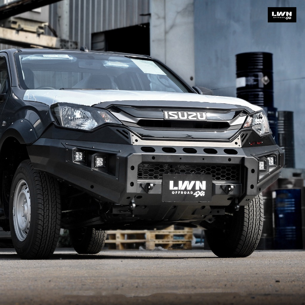 กันชนหน้าออฟโรด D-Max 2024 กันชนเหล็กดำ OFF ROAD BUMPER รุ่น FB-016 ดีแมกซ์ Isuzuแบรนด์ LWN4x4
