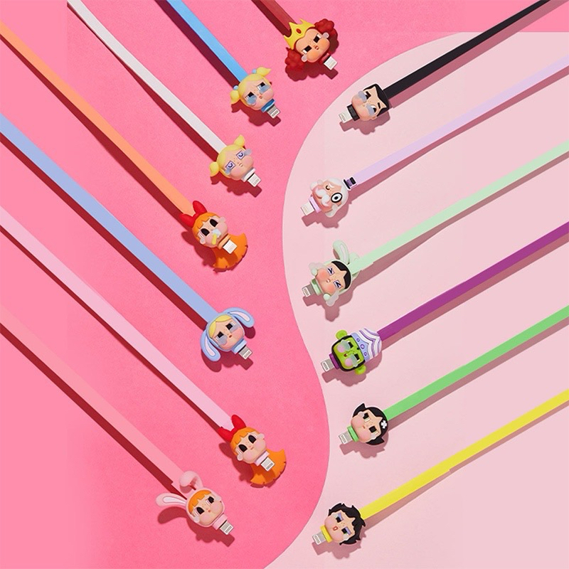 🔥(พร้อมส่ง🇹🇭) เลือกตัว CRYBABY × Powerpuff Girls 🔥 แท้💯%[ iphone/type-c] แกะซองเช็คสี